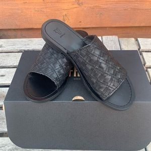 Frye Robin Sandals Black Slide 6.5 NEW